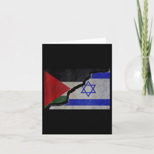 Tarjeta Israel Y Unidad Palestina - Detengan La Guerra