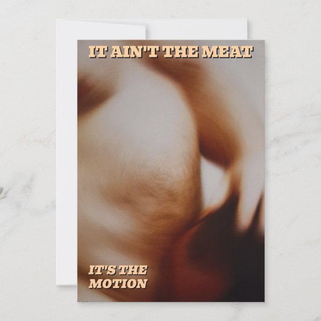 TARJETA IT AIN"T THE MEAT (Anverso)