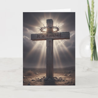 Tarjeta It is finished - Ressurection Easter Greeting card