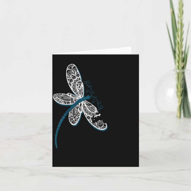 Tarjeta It Is Well With My Soul Dragonfly Chirtian Quote  (Anverso)