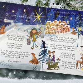 Tarjeta It Takes a Village Winter Fairy Storybook Keepsake