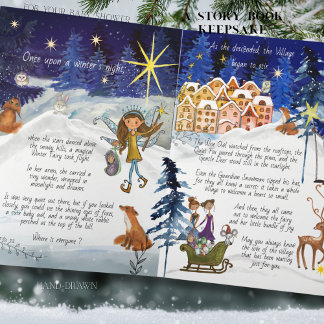 Tarjeta It Takes a Village Winter Fairy Storybook Keepsake
