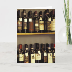 Tarjeta Italia, Toscana, muestra de vino Pienza en una tie