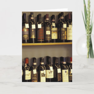 Tarjeta Italia, Toscana, muestra de vino Pienza en una tie