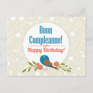 Tarjeta italiana de cumpleaños