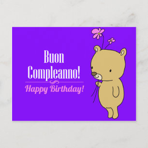 Tarjeta italiana de cumpleaños