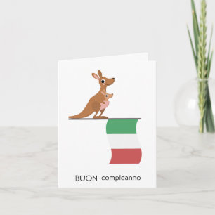 Tarjeta italiana de cumpleaños - Buon compleanno