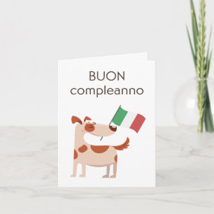 Tarjeta italiana de cumpleaños - Buon compleanno