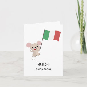 Tarjeta italiana de cumpleaños - Buon compleanno