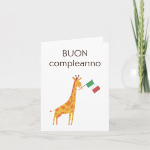Tarjeta italiana de cumpleaños - Buon compleanno