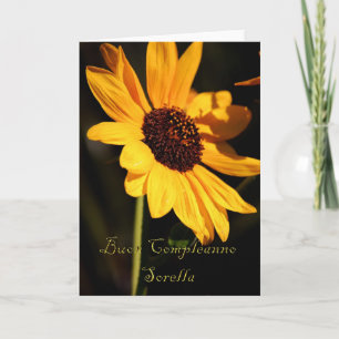 Tarjeta Italiana De Cumpleaños Para Hermana