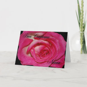 Tarjeta Italiana De Cumpleaños Para La Abuela