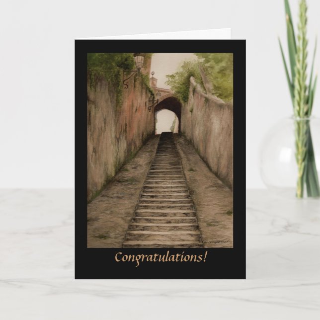 Tarjeta italiana de graduación para pasarela (Anverso)