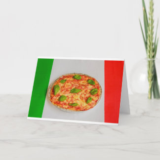 tarjeta italiana de invitaciones a pizzas