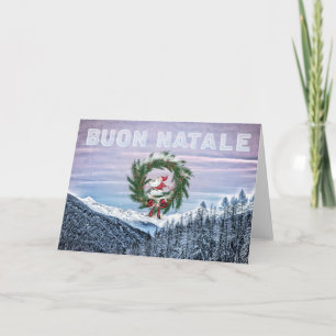 * Tarjeta italiana de Navidades Buon Natale
