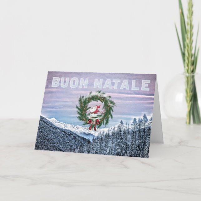 * Tarjeta italiana de Navidades Buon Natale (Anverso)