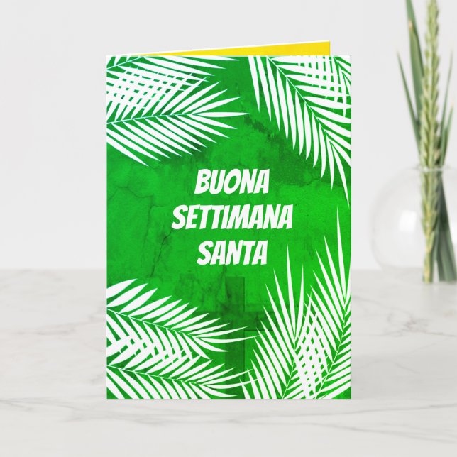Tarjeta Italiano Buona Settimana Santa Semana Santa (Anverso)