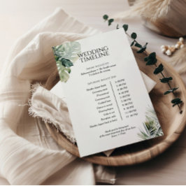Tarjeta Itineraria Tropical, boda de destino
