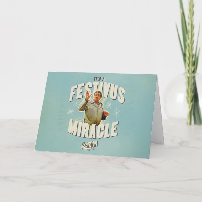 Tarjeta It's a Festivus Miracle (Anverso)