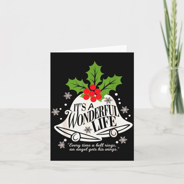 Tarjeta It's A Wonderful Life Everytime A Bell Rings Chris (Anverso)