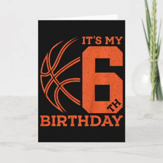 Tarjeta It's My 6th Birthday Sketll 6th Birthday 