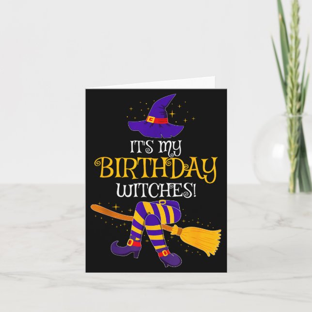 Tarjeta It's My Birthday Witches! Family Matching Costume  (Anverso)