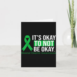 Tarjeta Its to not be mental health awareness ribbon Its t