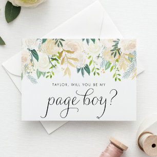 Tarjeta Ivory Peonies Purpurina Serás Mi Amigo
