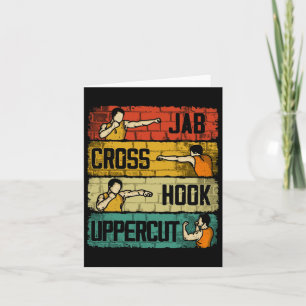 Tarjeta Jab Cross Hook Uppercut Boxing
