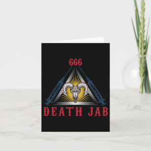 Tarjeta Jab de la muerte del científico loco genio del mal
