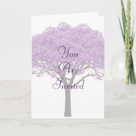Tarjeta Jacaranda Wedding Invitation | Elegant Purple 
