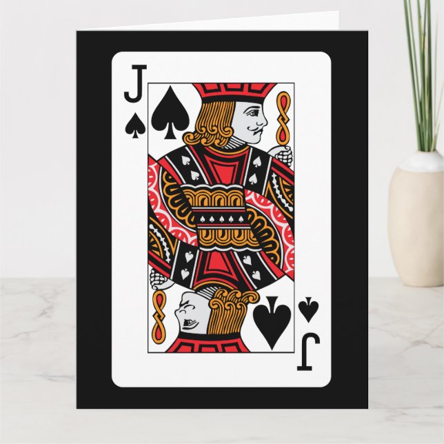 Tarjeta Jack de espadas (Anverso)