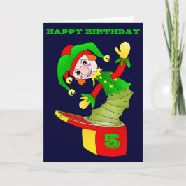 Tarjeta Jack en la carta de cumpleaños de la caja, persona