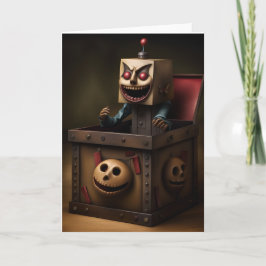 Tarjeta Jack fantasmal en una caja