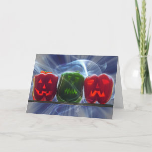 Tarjeta Jack O Lantern Bell Peppers