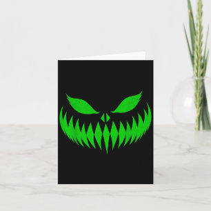 Tarjeta Jack O Lantern Scary Pumpkin Face Halloween Costum