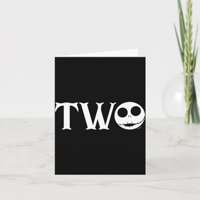 Tarjeta Jack Skellington First Birthday Two Baby  (Anverso)
