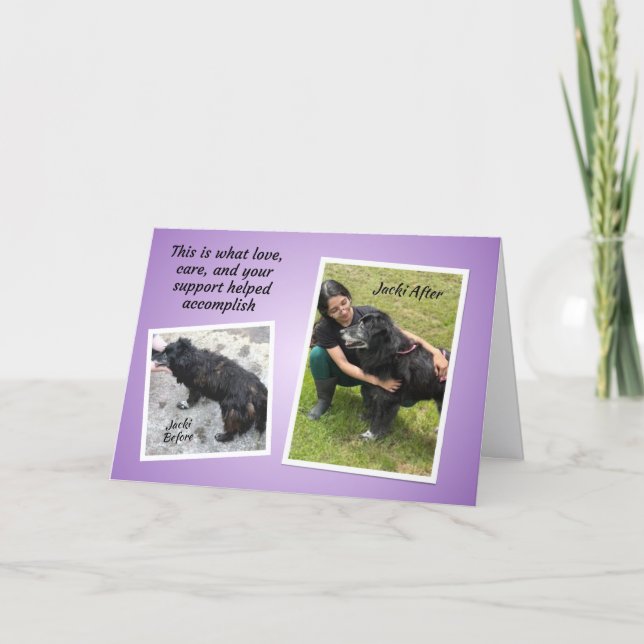 Tarjeta Jacki TCHS Thank You (Anverso)