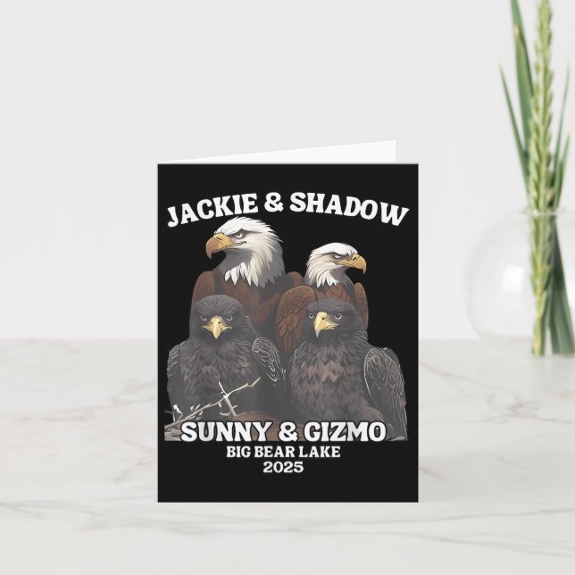 Tarjeta Jackie Y Shadow Sunny Y Gizmo Lago De Oso Grande 2 (Anverso)