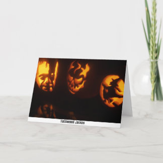 Tarjeta Jackos de Halloweed