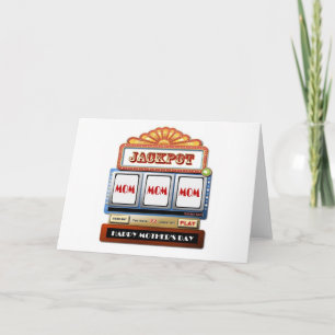 Tarjeta JACKPOT MOM MOM MOM Bolsa de cartas para madres M