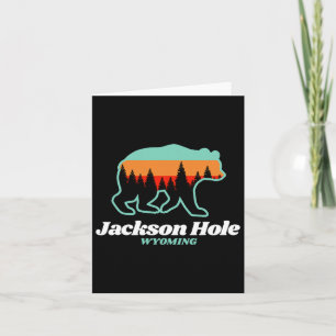 Tarjeta Jackson Hole Wyoming Esquí Snowboard Bear