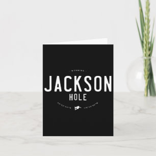 Tarjeta Jackson Hole Wyoming Gráfica en problemas Sn