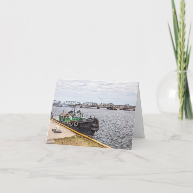 Tarjeta Jacqueline Nicole Tugboat Sturgeon Bay (Anverso)