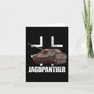 Tarjeta Jagdpanther cazando a pantera alemana destructora