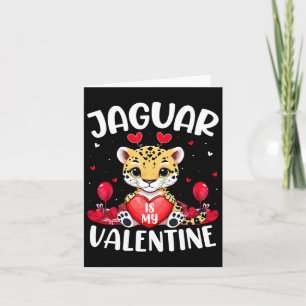 Tarjeta Jaguar Es Mi Amante Del Día De San Valentín Corazó
