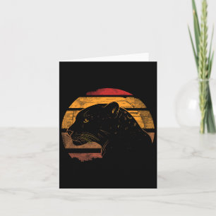 Tarjeta Jaguar Retro Vintage Estilo 80s Jaguar Animales Sa