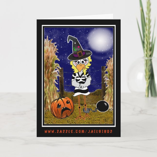 Tarjeta Jailbird Halloween (Anverso)