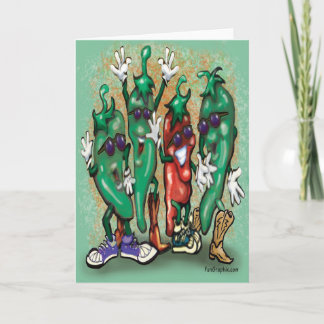 Tarjeta Jalapeno Peppers Gang