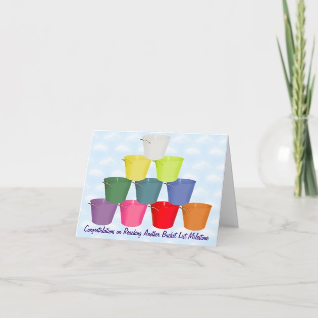 Tarjeta Jalón de la lista del cubo (Anverso)